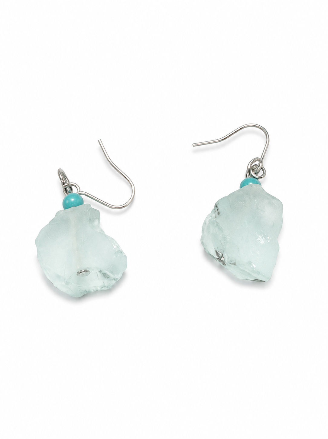Lake Fresh Stud:Natural stone earring