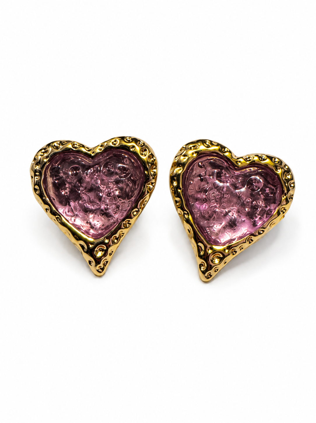 Heart Stud:Heart shaped stainless steel Earring